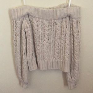 Woven off the shoulder shirt